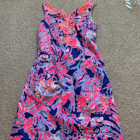 Lilly Pulitzer 'Lyssa' Embroidered Shift Dress - Picture 2 of 4